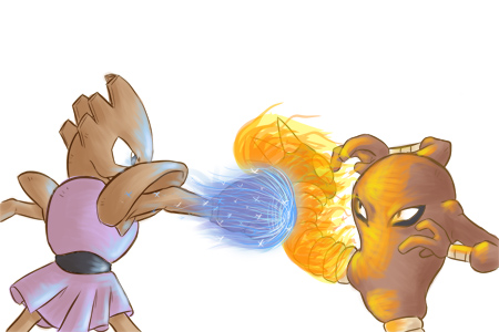Fighting Pokemon