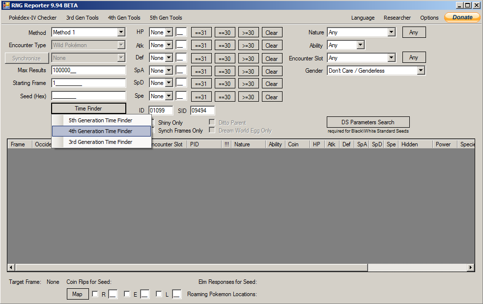 4th Gen Time Finder Tab