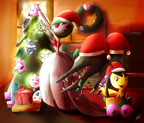 Secret Santa art by Blue Frog