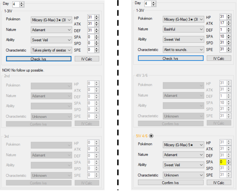 You may not find a starting seed for your entered IVs