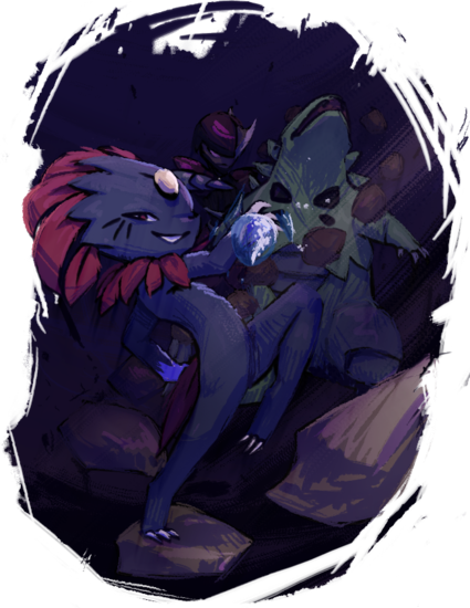 Weavile and Tyranitar