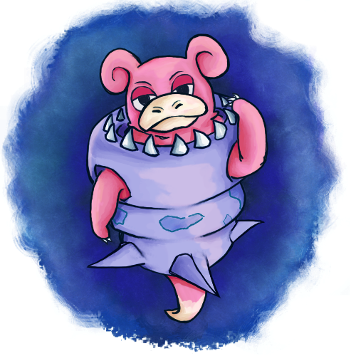 Mega Slowbro art by Litra