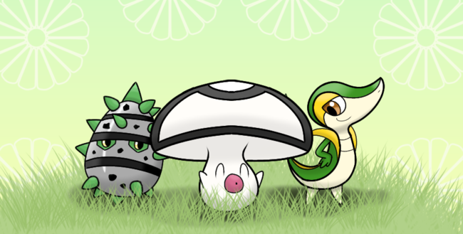 LC Grass Pokemon Spotlight art