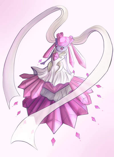 Mega Diancie by the_basic_gamer