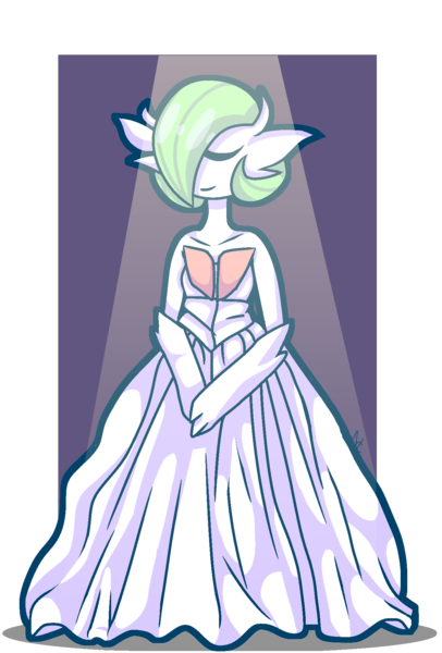 Mega Gardevoir art by Sparkl3y