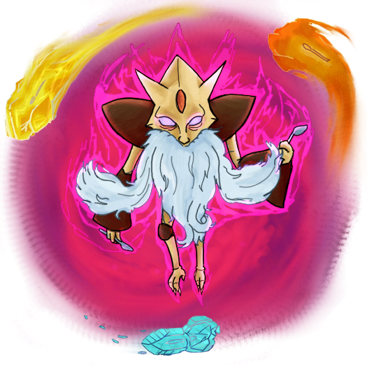 Mega Alakazam art by Litra