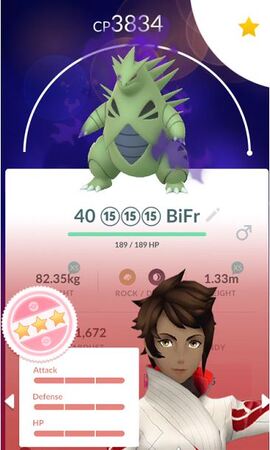 Perfect IV Tyranitar