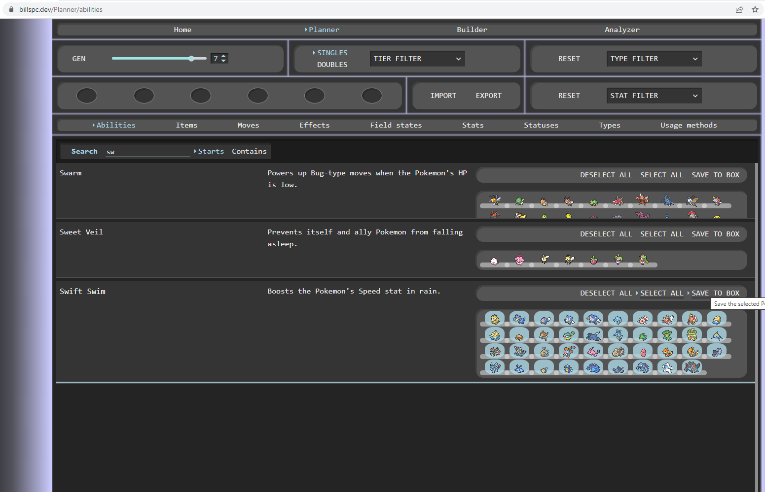 The visual container of Box teams with more than 6 pokemon does not  maintain its larger size · Issue #7736 · smogon/pokemon-showdown · GitHub