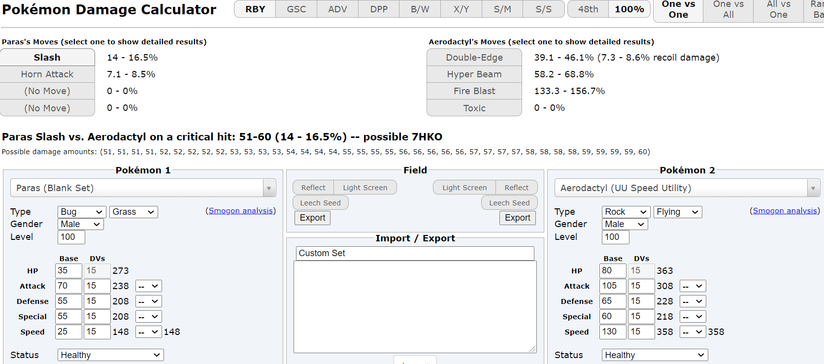 Programming - Pokémon Showdown Damage Calculator