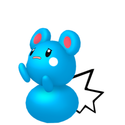 Sad Azurill pokemon home render