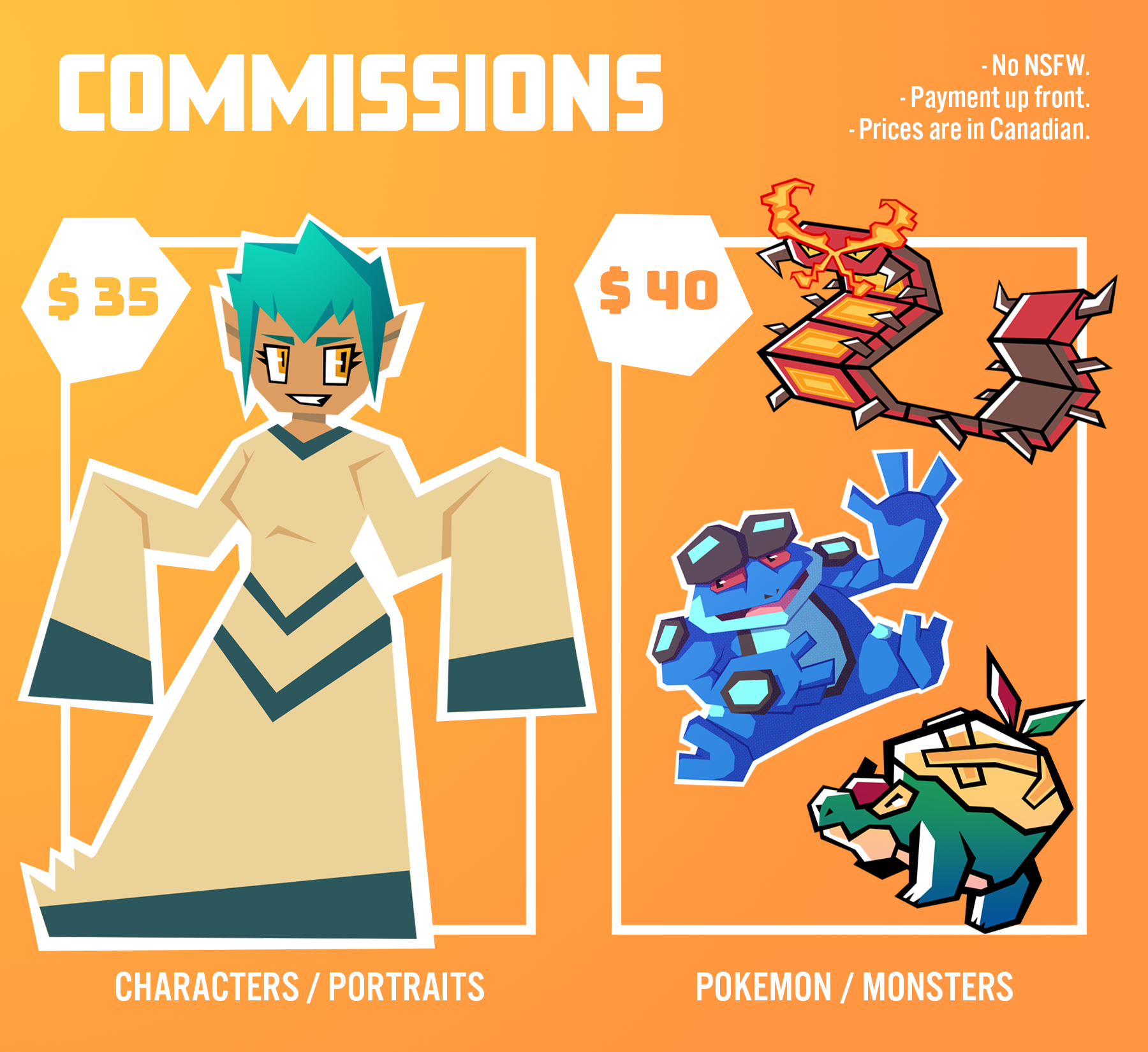 for hire] open for anime style art commissions ^^ starts at $35, if  interested, please DM me via reddit or discord (linked in my profile)! I'd  love to work with you :) 