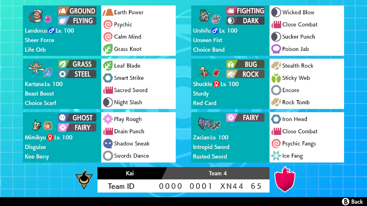 I want to use this Team for OU (Smogon tier) battles against