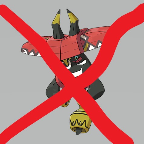 Despite the image it's perfectly fine to use Tapu Bulu on your team ;)