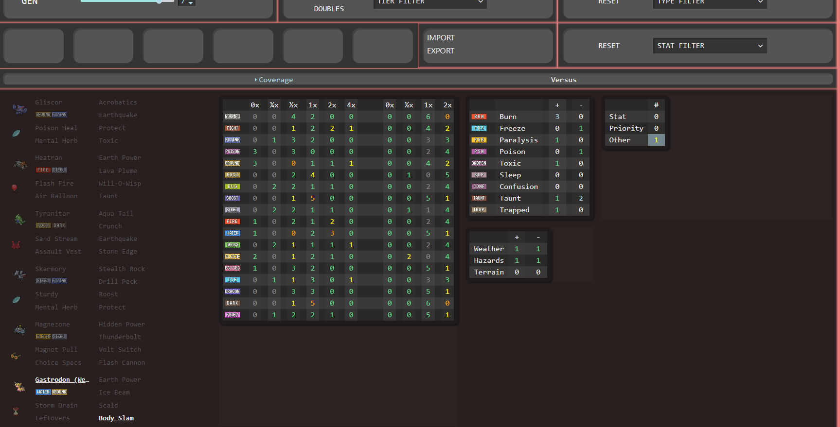 Speed control table, 1 form of speed control (Body Slam--not really the best speed control...)