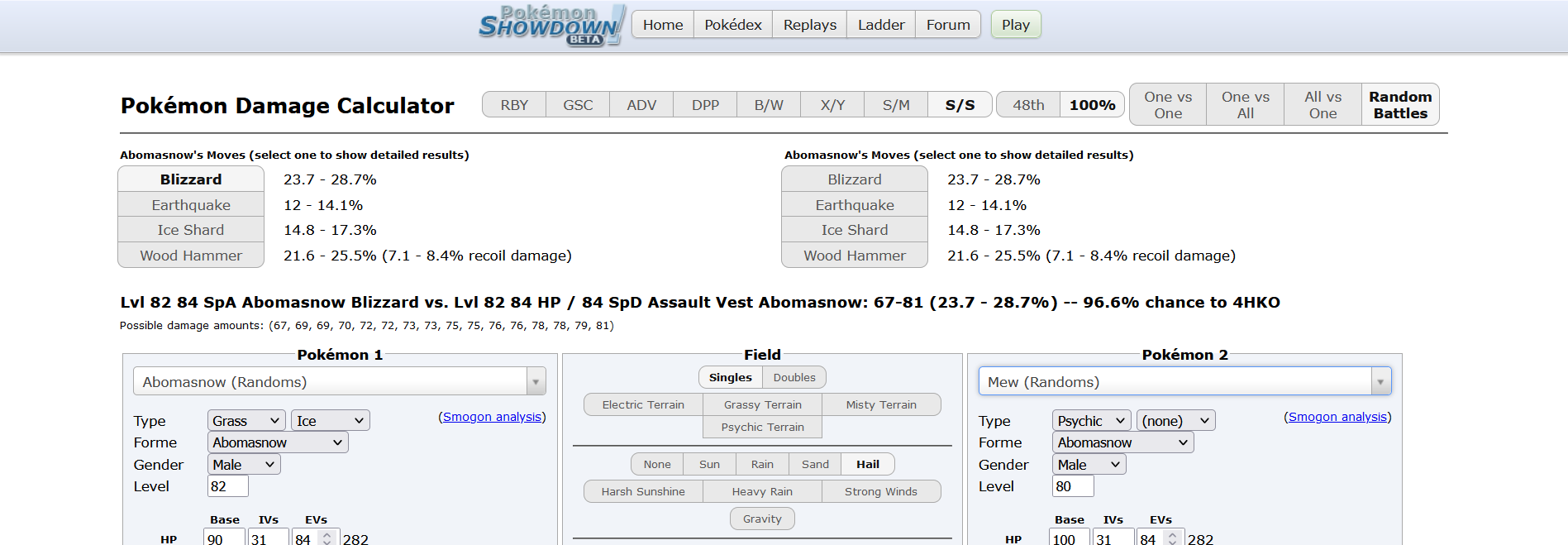 Pokémon Showdown on X: PS! Damage Calculator now fully supports