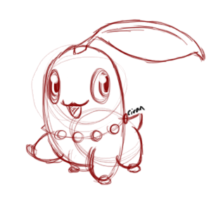 chikorita-crosshatch-sketch.png