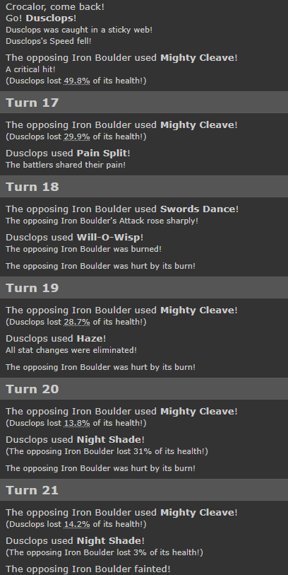 Dusclops vs Iron Boulder.png