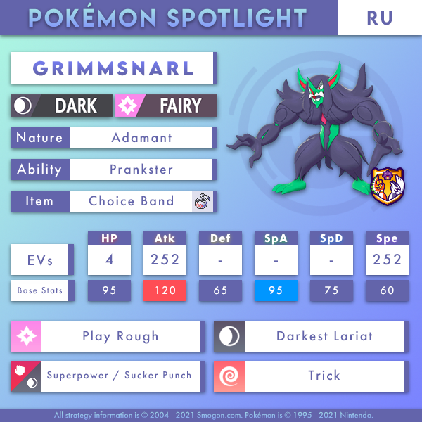 RU Grimmsnarl Smogon Forums