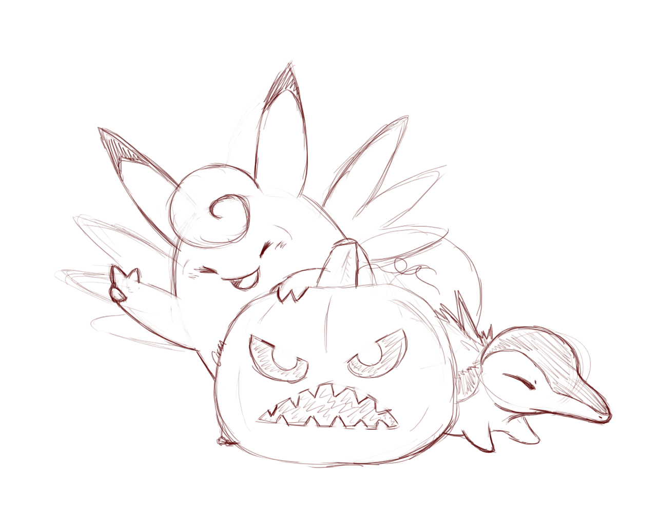halloween-sketches_clefable-cyndaquil.png