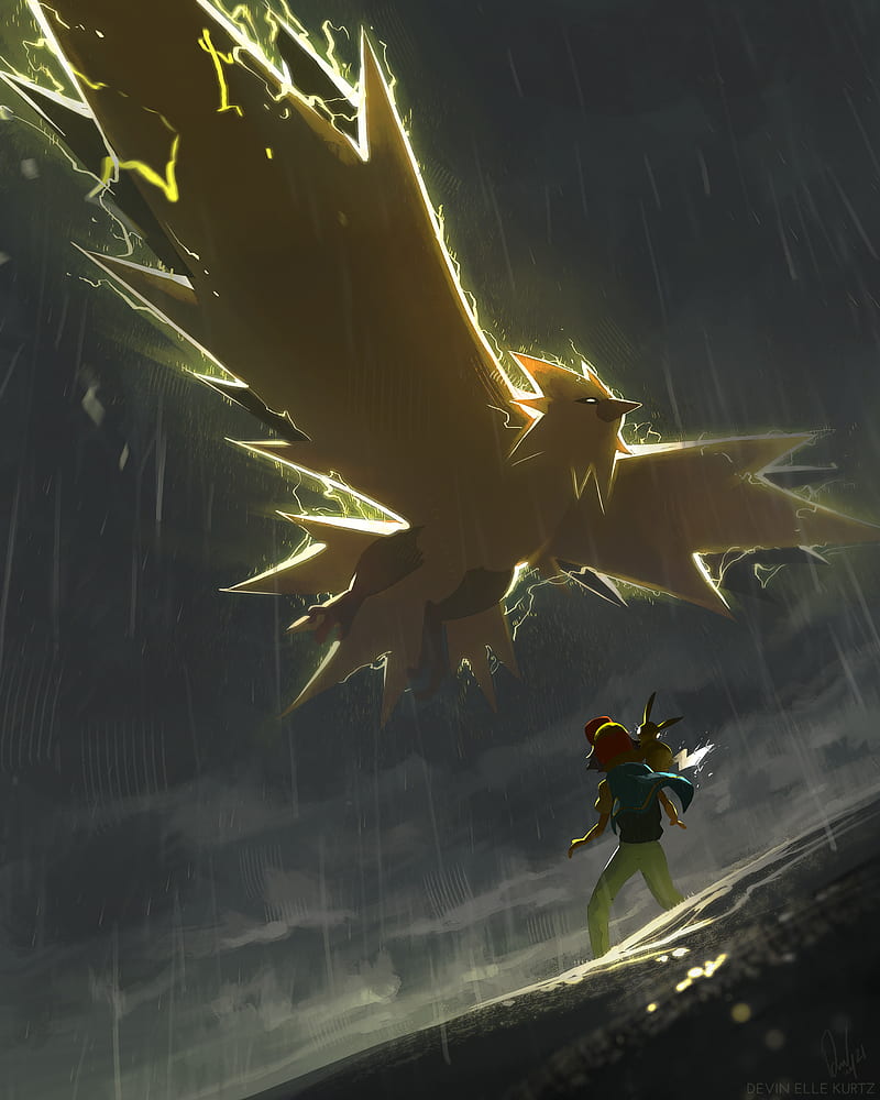 HD-wallpaper-challenging-zapdos-rain-kanto-pickachu-pokemon-legend-legendary-ash-thunder.jpg