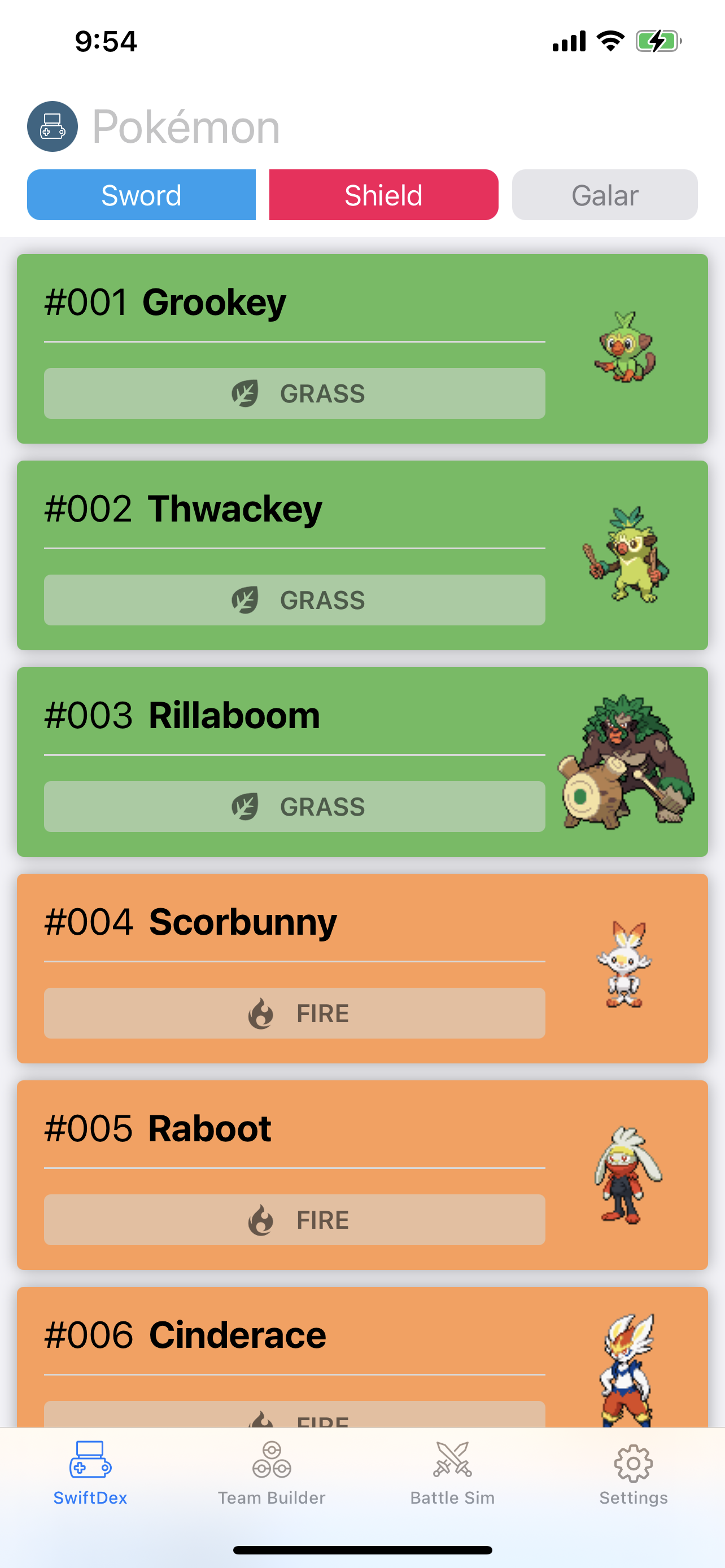 Programming - Pokémon iOS App with Showdown Team Builder & Damage