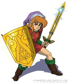 link to the past, red suit, tempered sword, mirror shield resize1.jpg