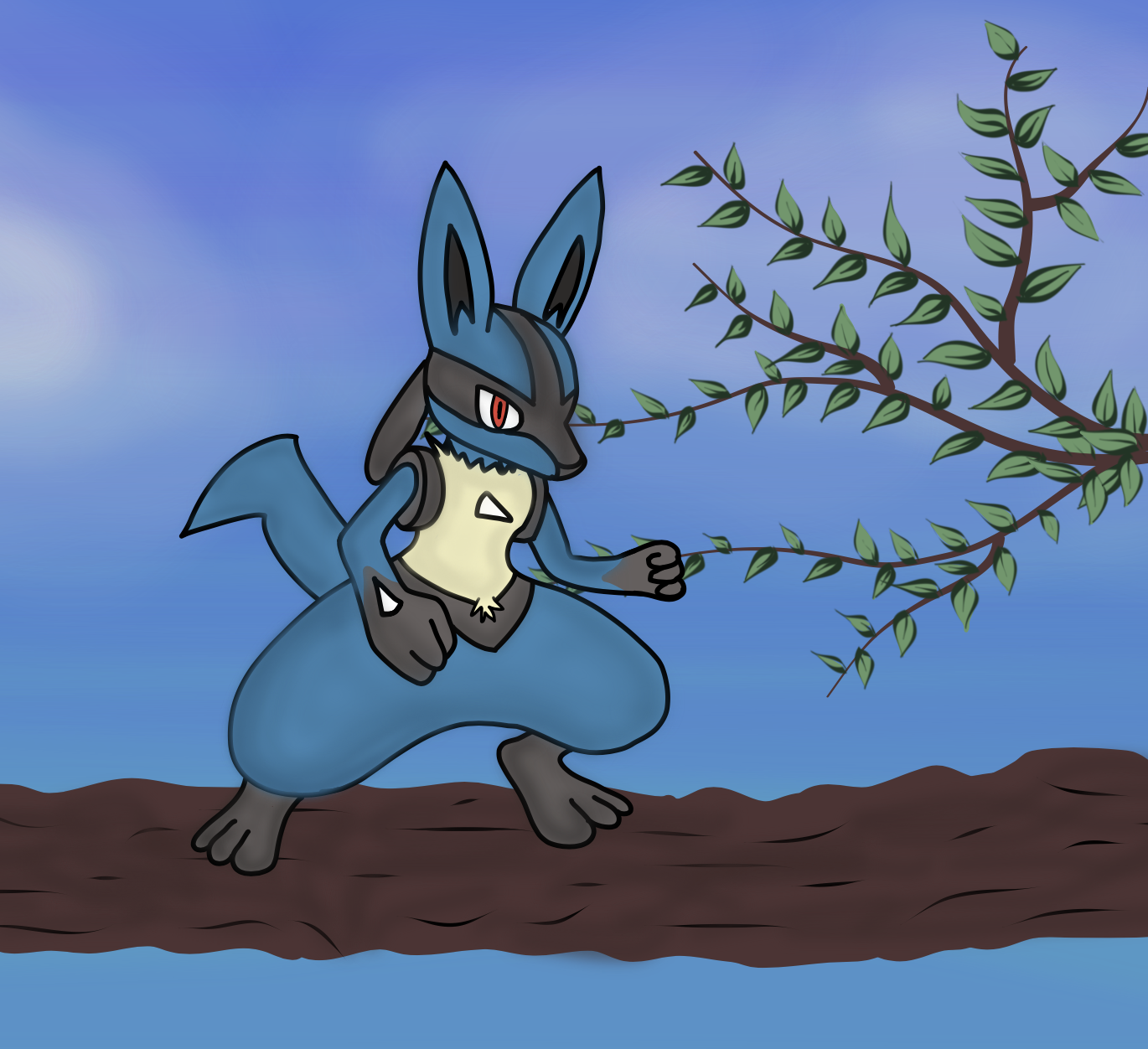 Lucario DivineM4dness Attacking SHONE.png