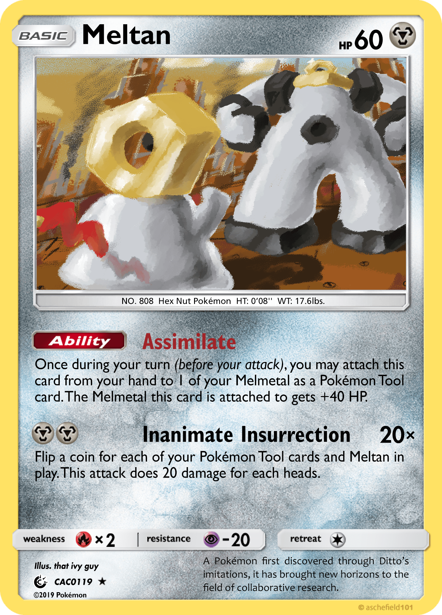 meltan stuffed animal