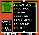Alphabetical order (unseen: Raikou, Blissey)