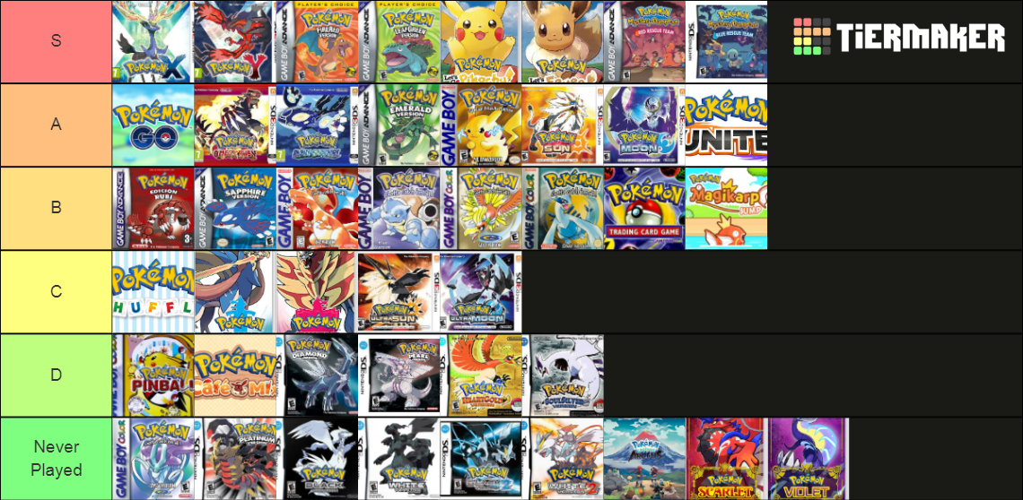 Top Ten Pokemon Games, Here's the list of my favorite pokem…