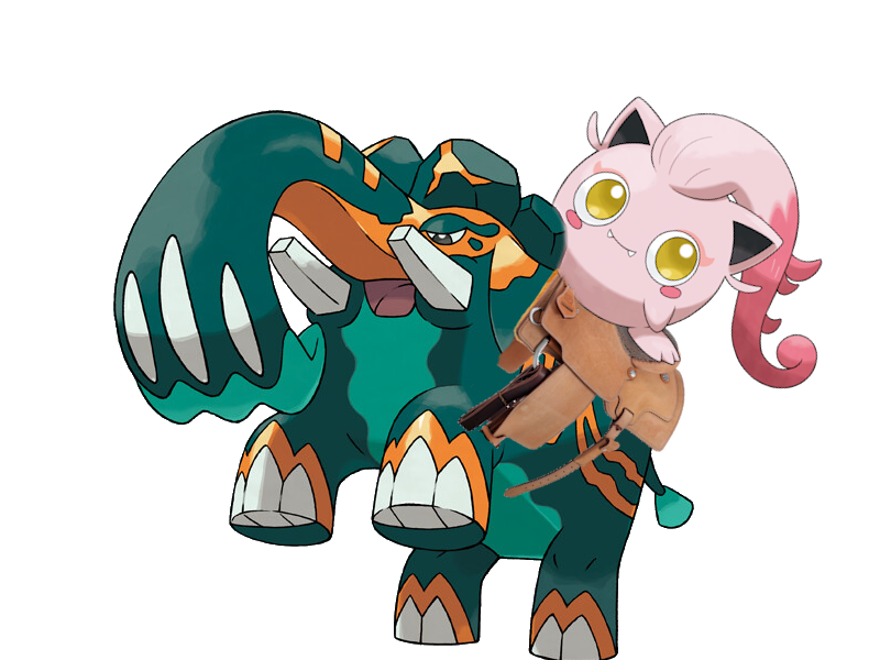 Scream Tail riding a Copperajah. Tonight we ride.