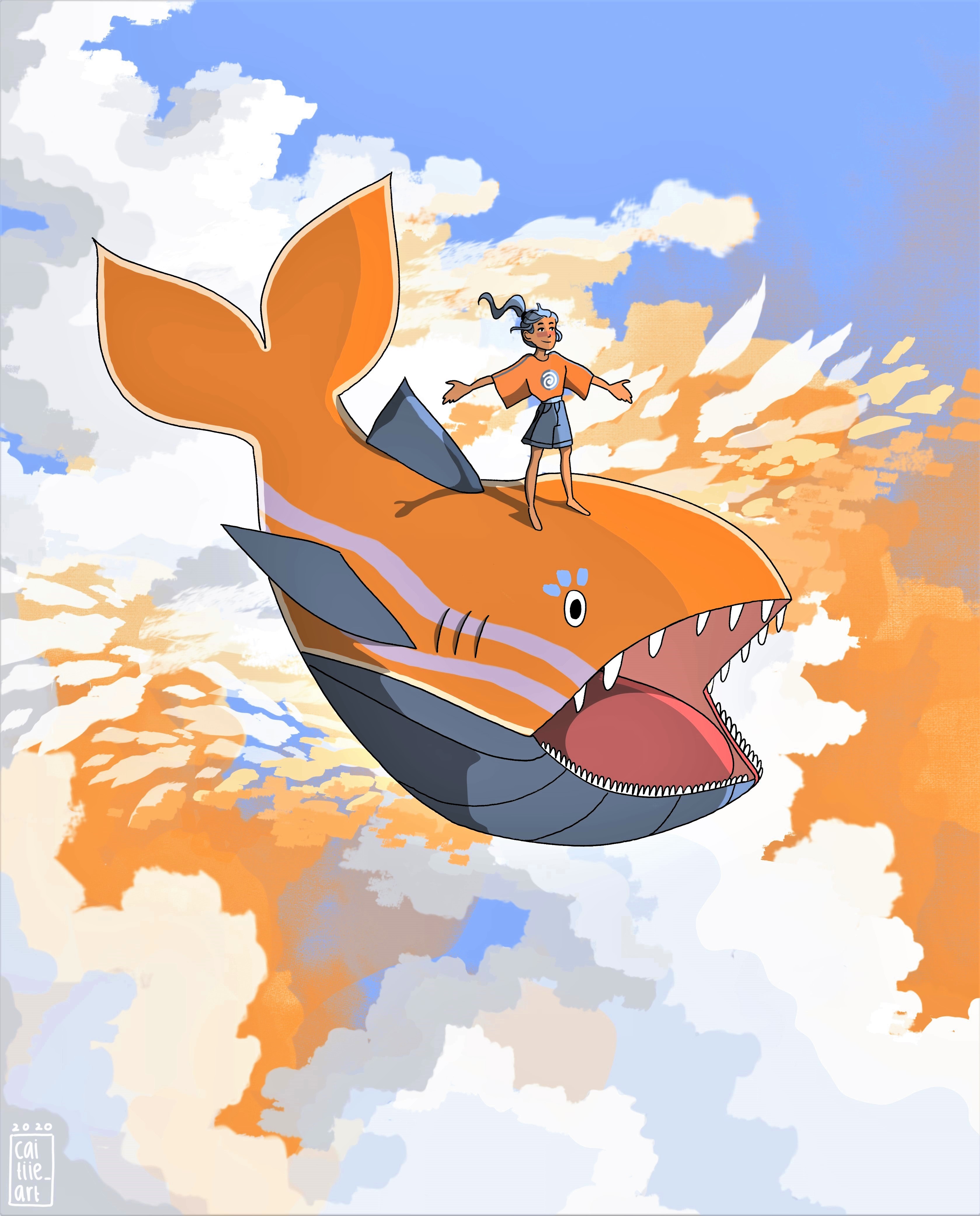OC - flying fish girl.jpg