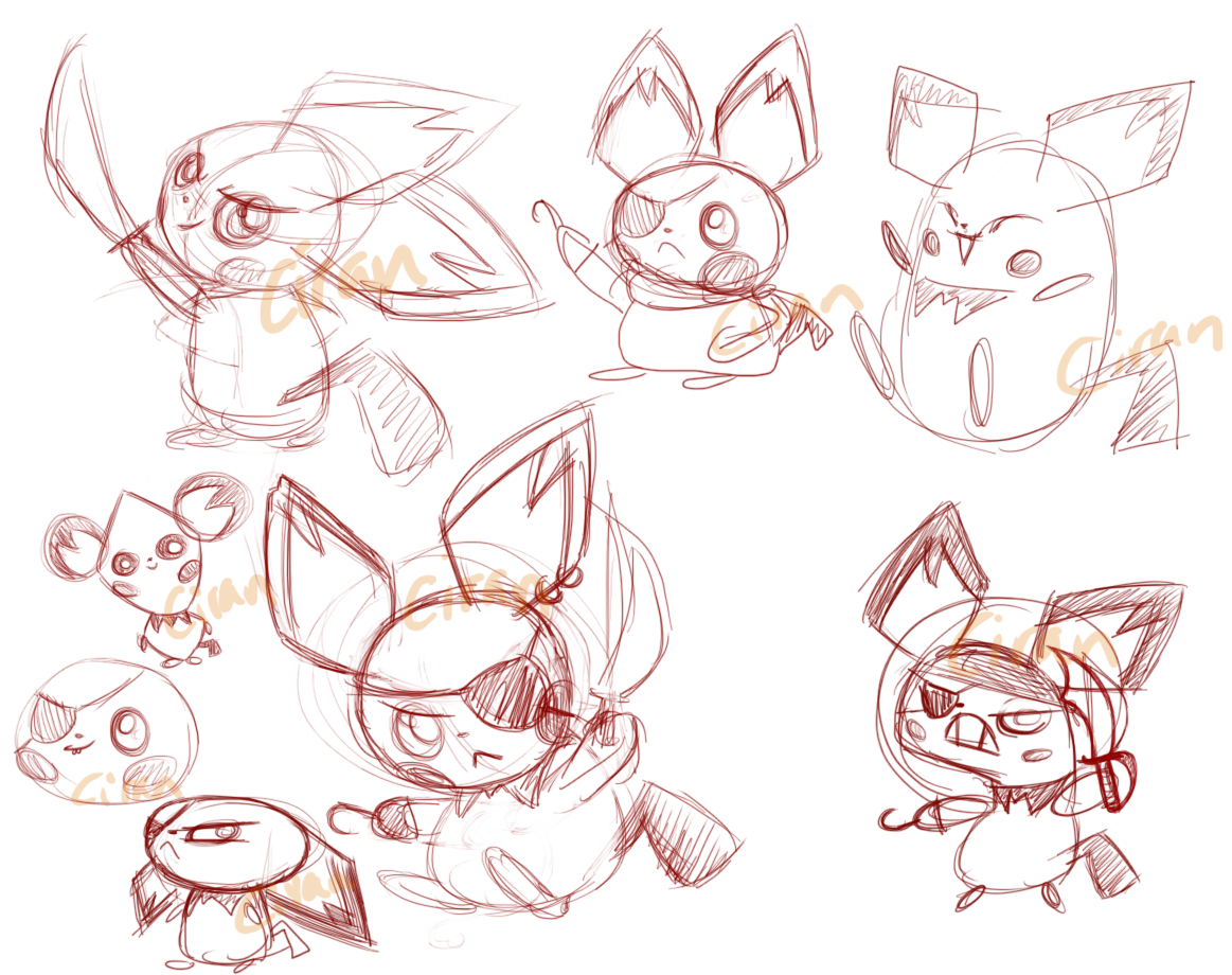 Pichu-pirate_sketches.png