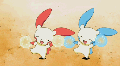 plusle minun cheer.gif