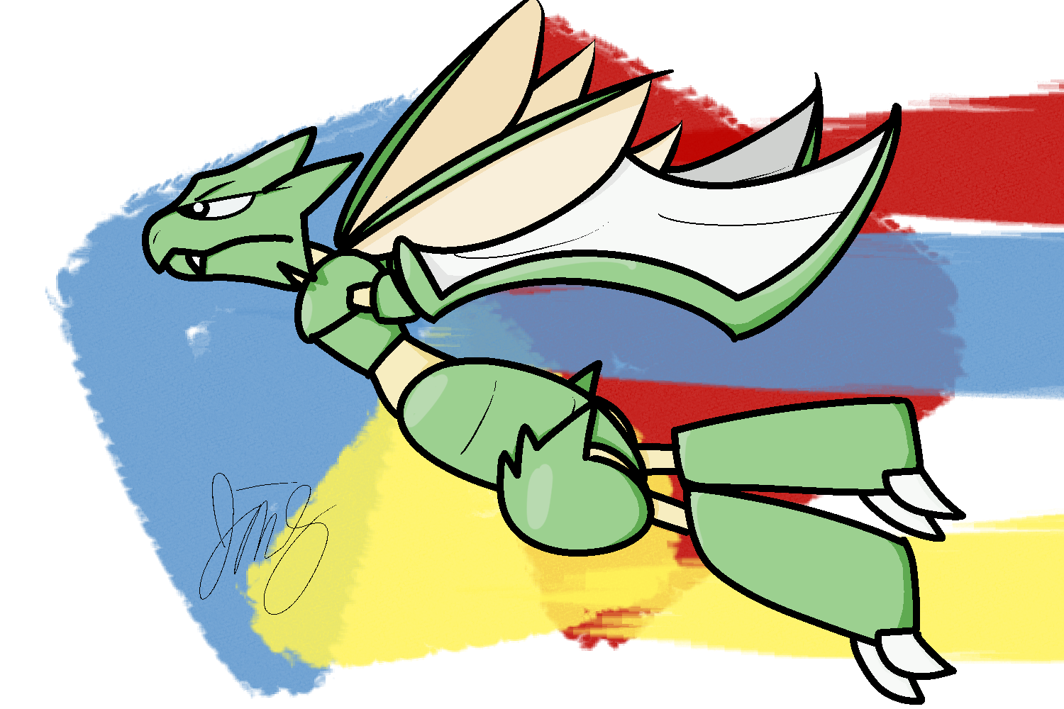 scyther revenge on cyber duck.png
