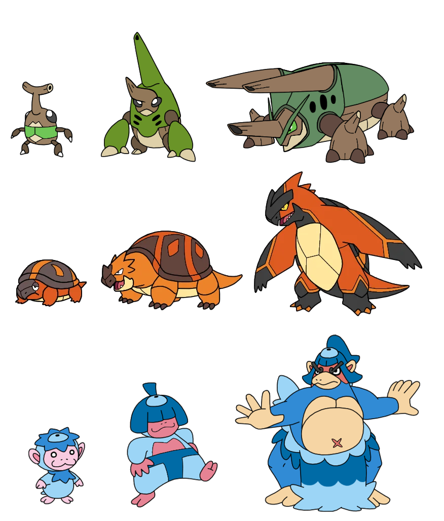 Tahoma starters and evos.png