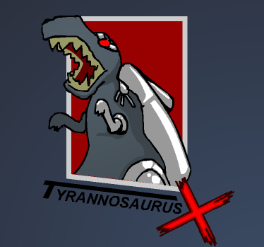 tyrannosaurus x from robot dinosaurs that shoot beams when they roar.png