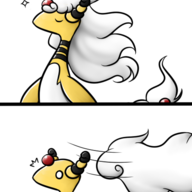 The mega ampharos