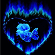 lonely blue heart