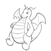 Dragonite Lineart.png