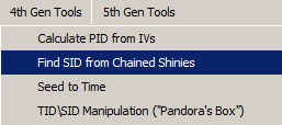 Find SID from Chained Shinies