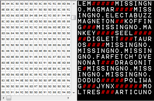 missingno index numbers